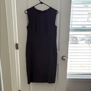 Ann Taylor Elegant Purple Speckled Sleeveless Midi Dress